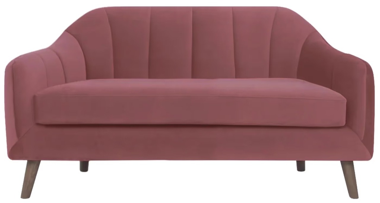 Hidenchic - Corbyn Fabric 2 Seater Sofa - Dark Pink