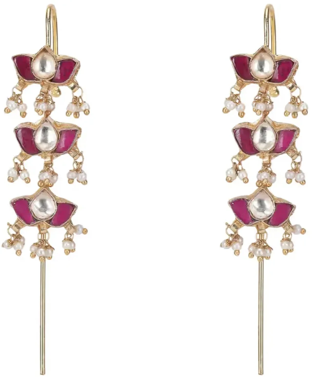 Art Karat Eshika 22k Gold Plated Earpin