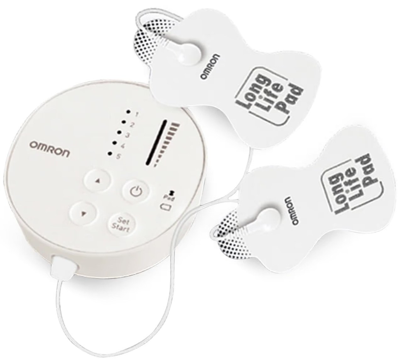 Omron HV F013 Corded Electric TENS Electronic Machine for Nerve Stimulator and Body Massager (White)