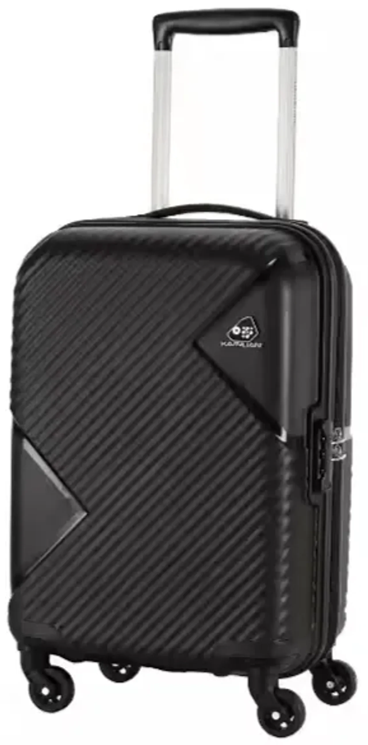 Kamiliant by American Tourister Zakk 55 cm Hard Cabin Luggage Trolley Bag Capacity 35 L, Black