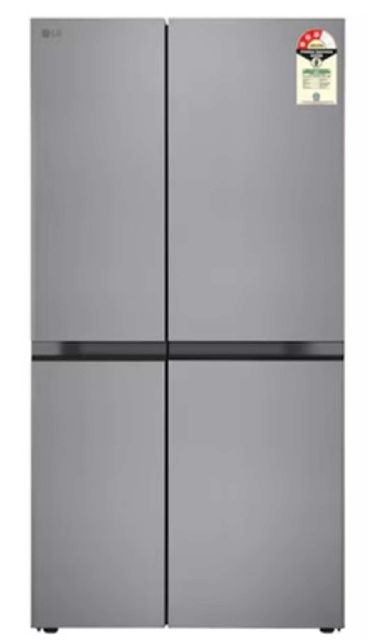 LG 650L Side-by-Side Refrigerator 3 Star, Multi-Air Flow, Smart Diagnosis, Shiny Steel - GL-B257JPZ3
