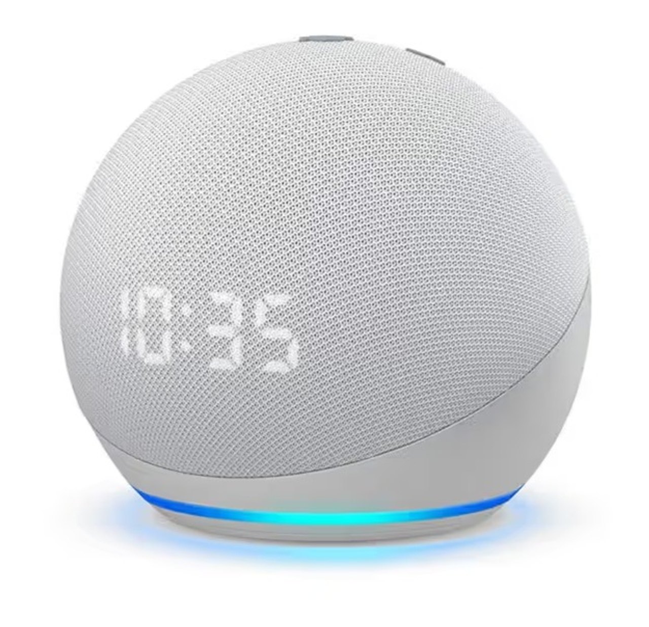 Amazon Echo Dot 4th Gen Smart Speaker with Powerful Bass, LED Clock, Alexa, Blue