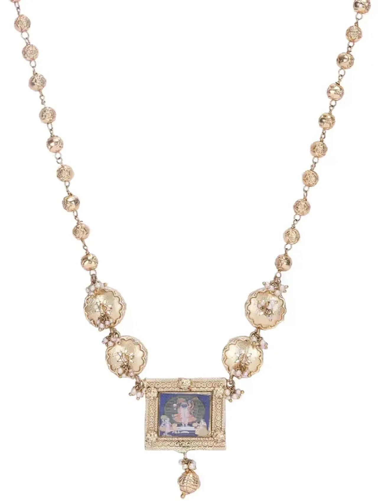 Art Karat 22k Gold Plated Krishna Raagya Necklace