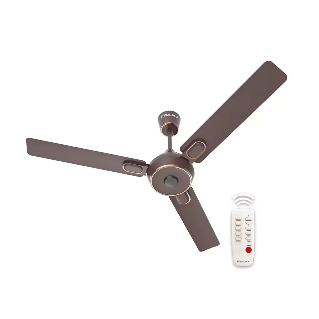 Bajaj Energon Prime Ceiling Fan 1200mm BLDC Motor with Remote (Dark Walnut)