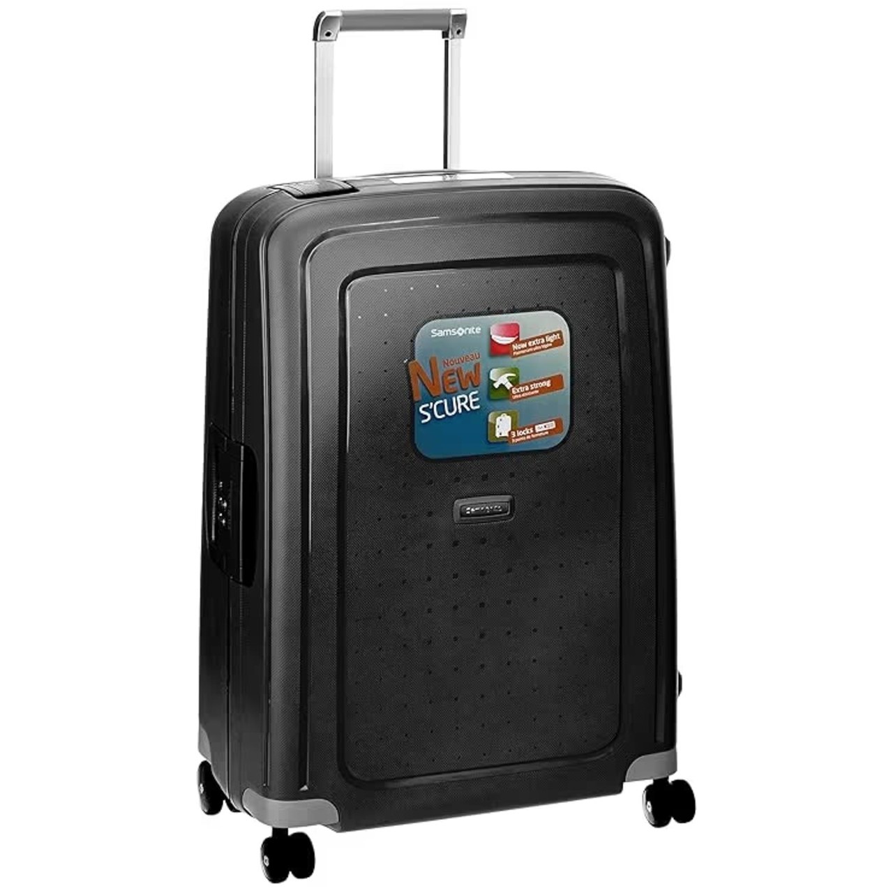 Samsonite S'Cure 34L Trolley Bag TSA Lock Black