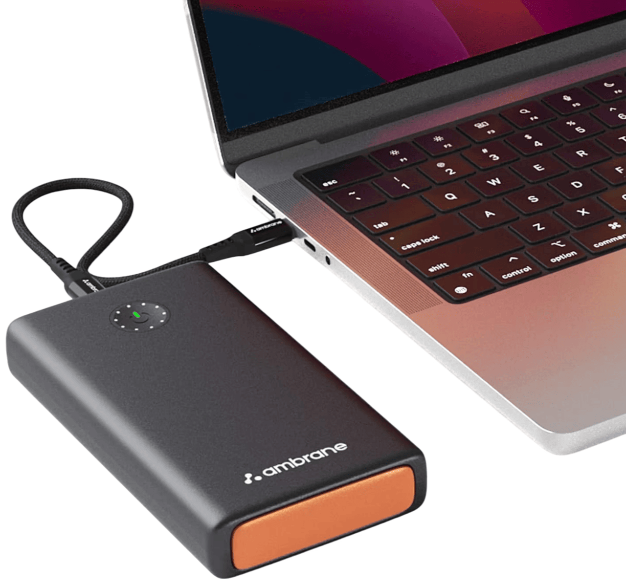 Ambrane Powerlit Ultra 100W Fast Charging Power Bank 25000mAh Triple Output Black