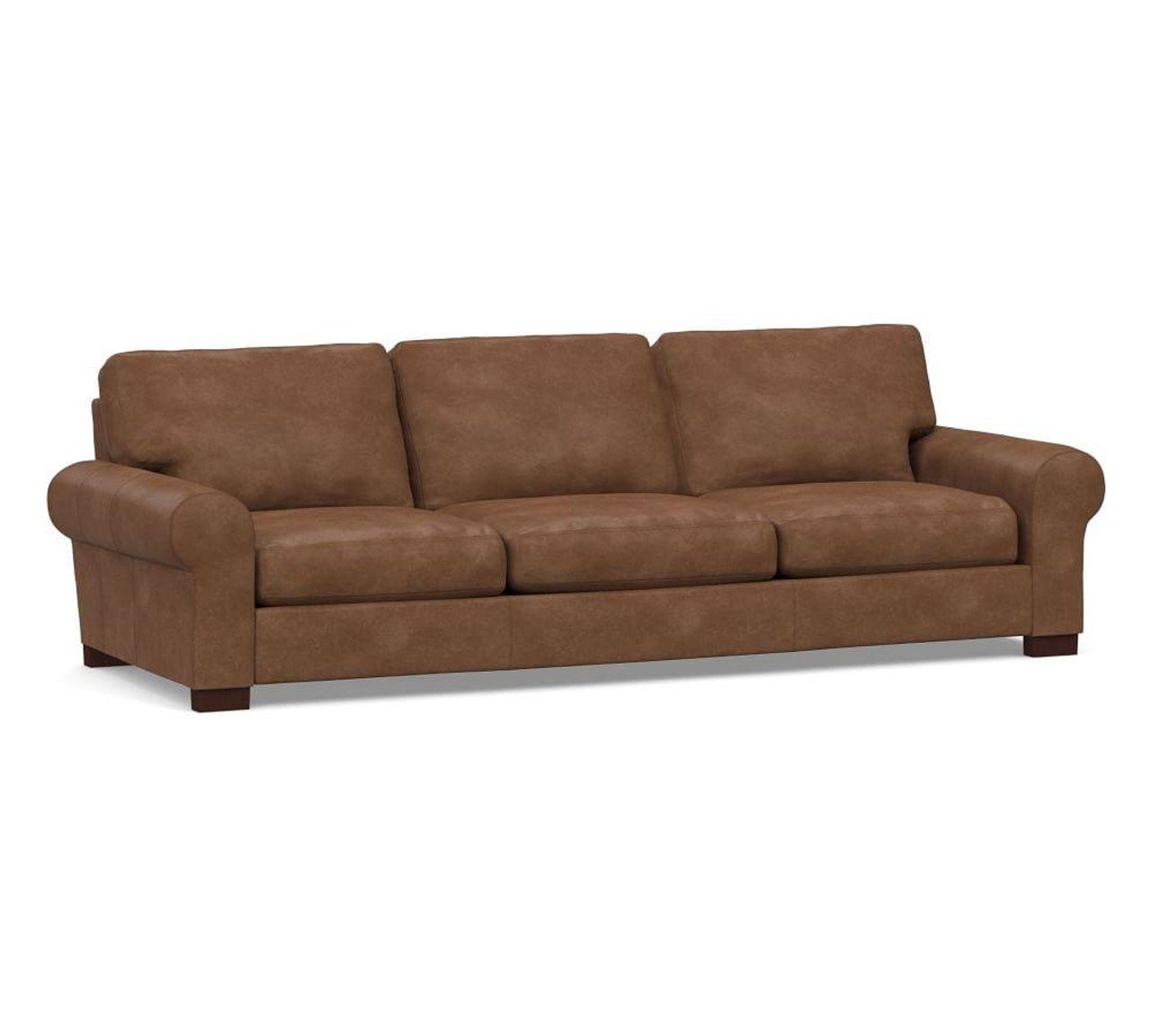 Turner Roll Arm Leather Sofa