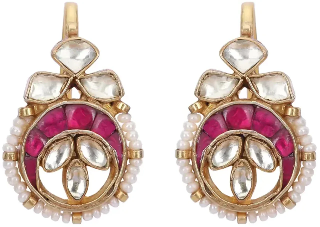 Art Karat 22k Gold Plated Chand Earcuff