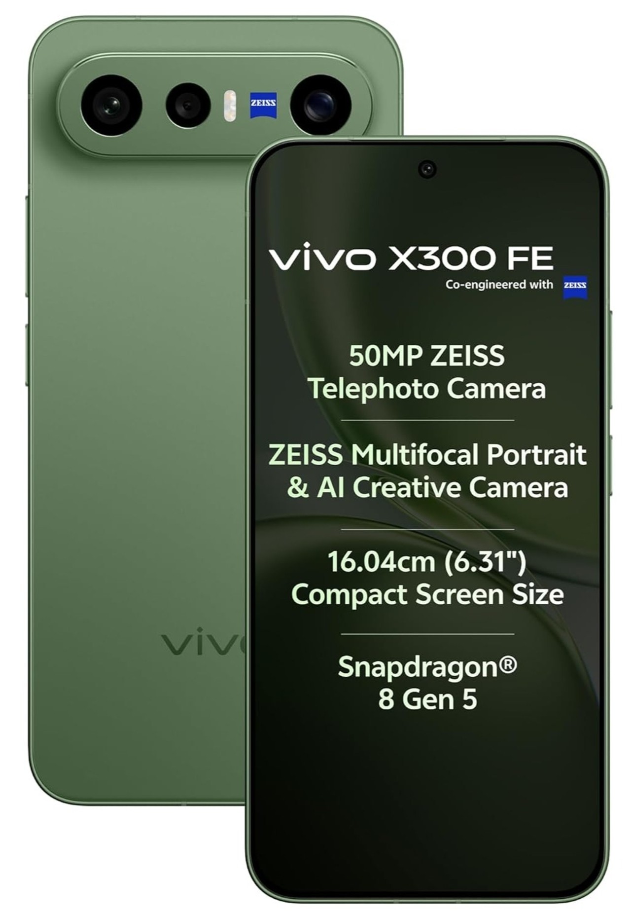 Vivo X300 FE 5G (12 GB RAM) (512 GB, Urban Olive)