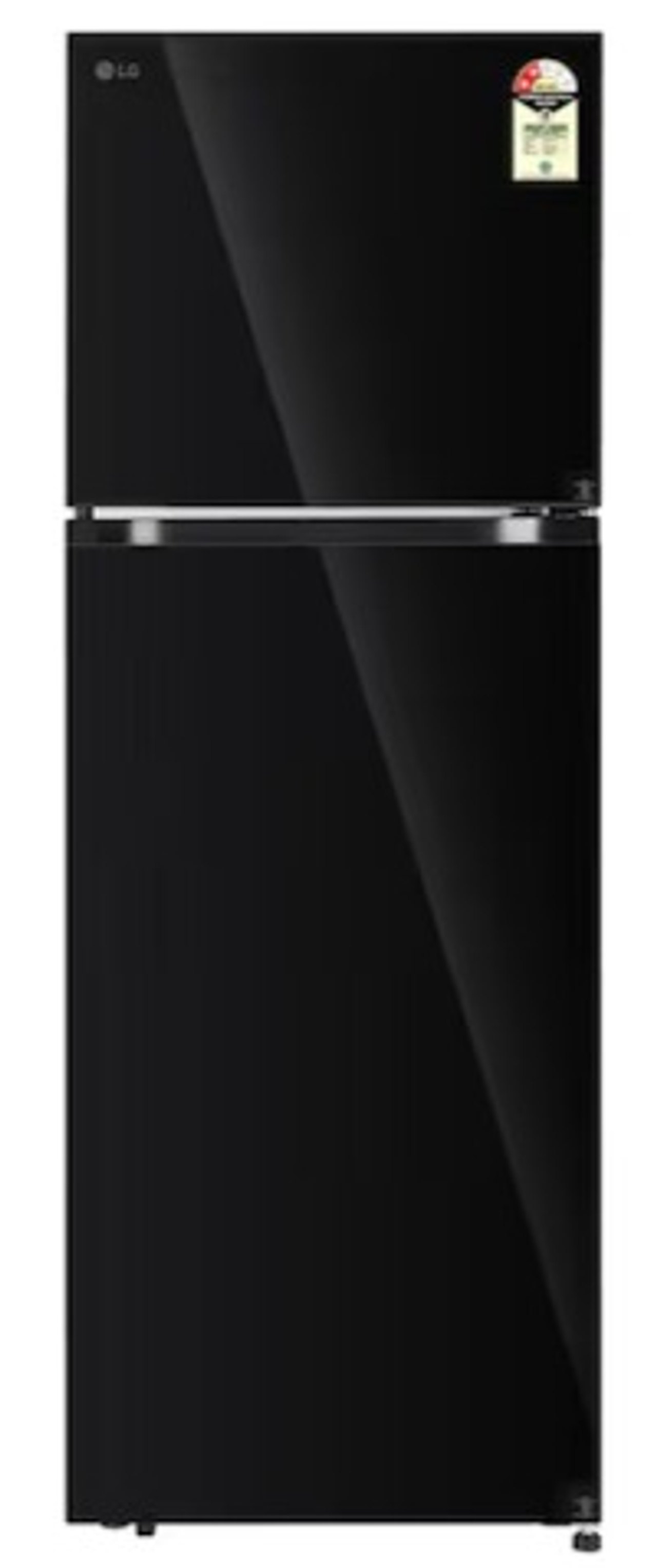 LG 398L Double Door Refrigerator 2 Star, Convertible, Black Mirror Finish - GLT4026SNBM