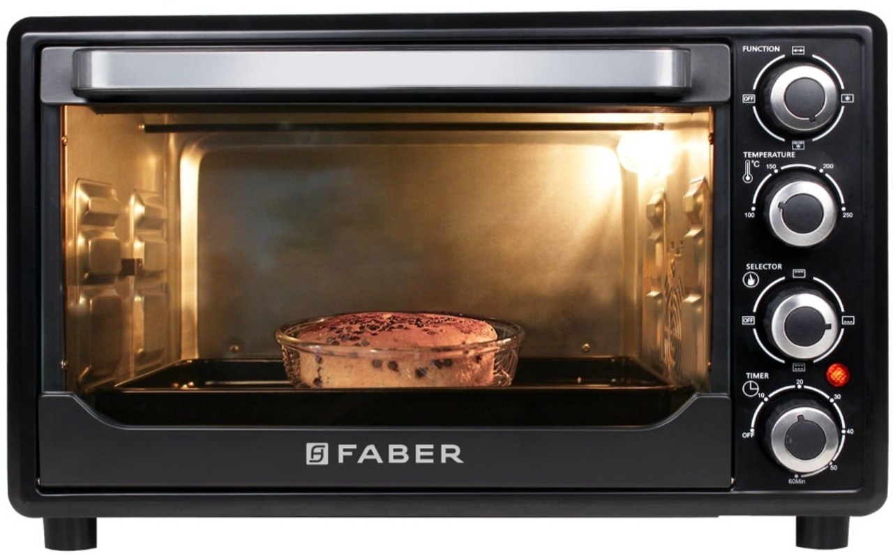 Faber Oven Toaster Griller FOTG 45L 360° Convection 6-Stage Heating Auto Shut-Off Black