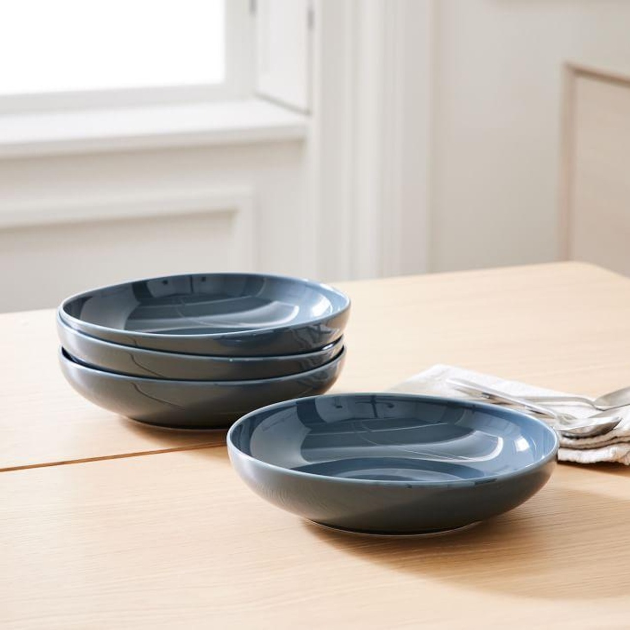 Organic Shaped Porcelain Salad Plate - Set of 4, Koala