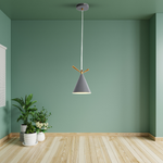 Cone Pendant Hanging Lights, Ceiling Lights for Living Room, Hanging Lights for Restaurants, and Dining Lights (Warm White, Pack of 2)