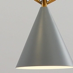 Cone Pendant Hanging Lights, Ceiling Lights for Living Room, Hanging Lights for Restaurants, and Dining Lights (Warm White, Pack of 2)