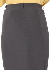 Smarty Pants women s cotton lycra grey color pencil skirt