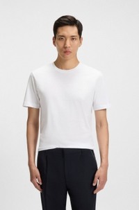 Cotton-jersey T-shirt with logo detail
