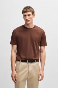 Cotton-jersey T-shirt with logo detail