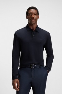 Regular-fit polo shirt in interlock cotton