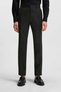 Slim-fit trousers in virgin-wool serge