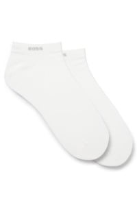 Two-pack of ankle-length socks in stretch fabric