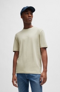 Relaxed-fit T-shirt in stretch cotton with logo print