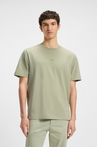 Relaxed-fit T-shirt in stretch cotton with logo print