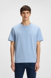 Relaxed-fit T-shirt in stretch cotton with logo print