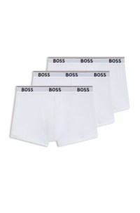 Three-pack of stretch-cotton trunks with logo waistbands