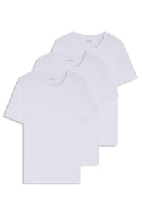 Three-pack of logo-embroidered T-shirts in cotton