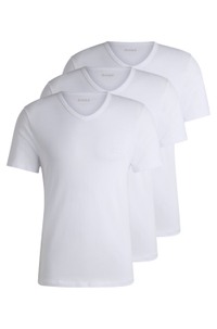 Three-pack of V-neck underwear T-shirts in cotton