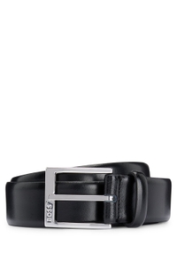 Italian-made belt with branded buckle