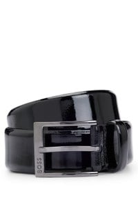 Italian-made belt with branded buckle