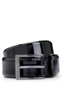 Italian-made belt with branded buckle