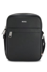 Reporter bag with signature stripe and logo detail
