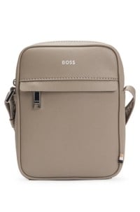 Reporter bag with signature stripe and logo detail