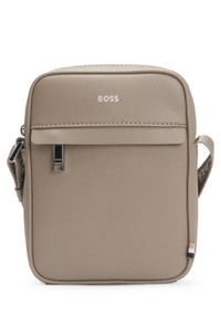 Reporter bag with signature stripe and logo detail