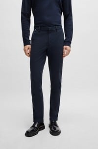 Slim-fit chinos in a stretch-cotton blend