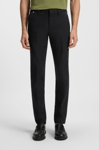 Slim-fit trousers in a stretch cotton blend