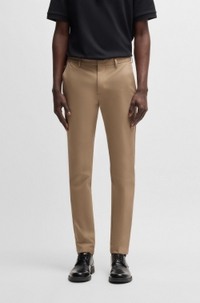 Slim-fit trousers in a stretch cotton blend