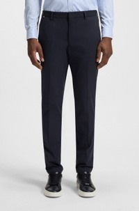 Slim-fit trousers in a stretch cotton blend