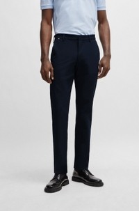 Slim-fit trousers in a stretch cotton blend