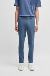 Slim-fit trousers in a stretch cotton blend