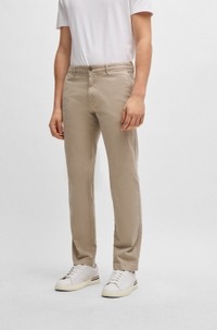 Regular-fit chinos in stretch-cotton gabardine