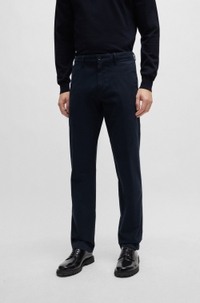 Regular-fit chinos in stretch-cotton gabardine