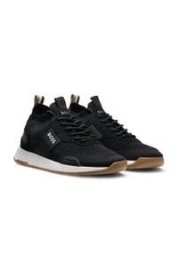 TTNM EVO trainers with knitted uppers and suede trims