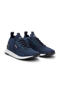 TTNM EVO trainers with knitted uppers and suede trims