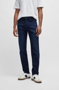 Maine Regular-fit jeans in dark-blue comfort-stretch denim