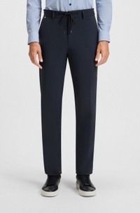 Slim-fit trousers in performance-stretch jersey