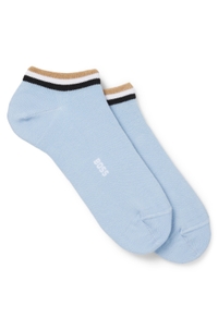Two-pack of ankle-length socks with signature stripes