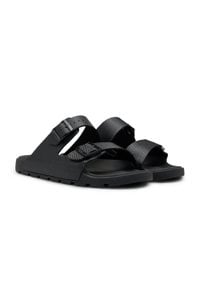 All-gender twin-strap sandals with structured uppers